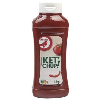 Auchan Ketchup nature flacon souple, 1kg