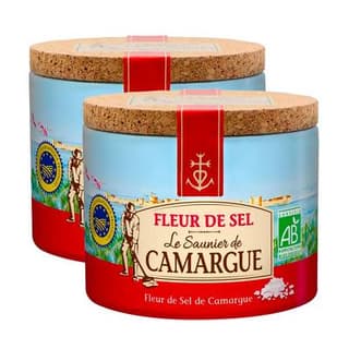 Le Saunier De Camargue Fleur de sel de Camargue, Lot de 2x125g