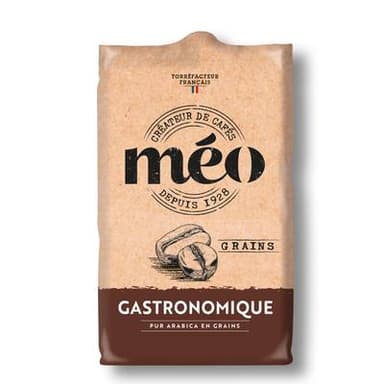 Méo Café en grains gastronomique pur arabica, 500g