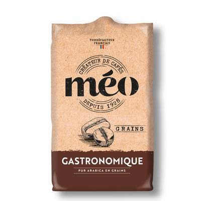 Méo Café en grains gastronomique pur arabica, 500g
