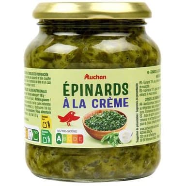 Auchan Epinard à la crème, 315g