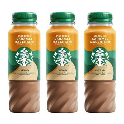 Starbucks Caramel macchiato - café frais, Lot de 3x220ml