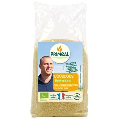 Priméal Couscous 1/2 complet bio origine France, 1kg