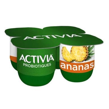 Activia Yaourt bifidus ananas, 4x125g