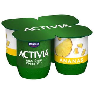 Activia Yaourt bifidus ananas, 4x125g