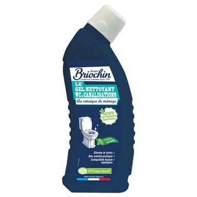 Briochin Gel WC l'authentique vinaigre de ménage en gel Ecocert, 750ml