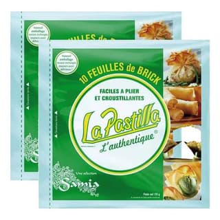 Samia 10 Feuilles de brick La Pastilla, Lot de 2x170g