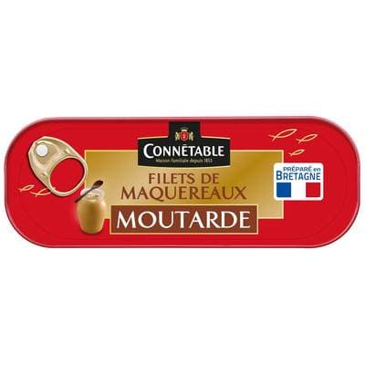 Connetable Filets de maquereaux à la moutarde de Dijon en conserve, 144g