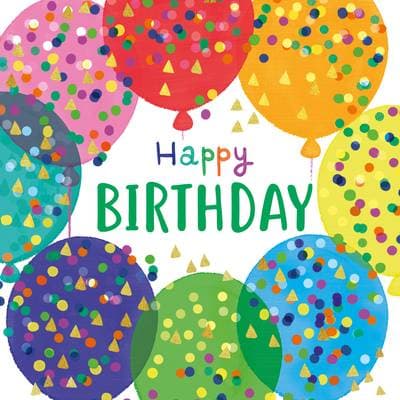 Paperproducts Design Serviette en papier Happy Birthday, 20 serviettes de 33 x 33 cm