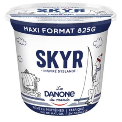 Les Danone Du Monde Skyr nature 0%mg, 825g