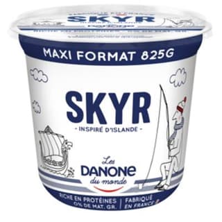 Les Danone Du Monde Skyr nature 0%mg, 825g