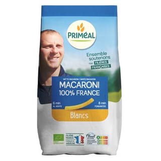 Priméal Macaroni blanc, bio, 500g