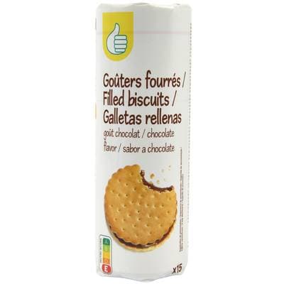 Pouce Goûters fourrés ronds au chocolat x15, 300g