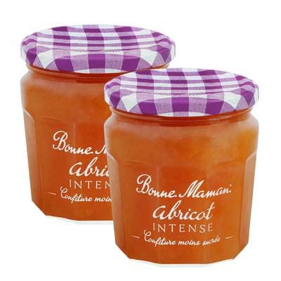 Bonne Maman Confiture Abricot intense, Lot de 2x335g