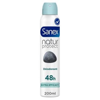 Sanex Déodorant spray natur protcet pierre d'alun, 200ml