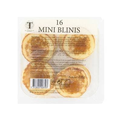 Le Traiteur Gourmet Mini Blinis, 16 pièces - 135g