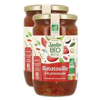 Jardin Bio Etic Ratatouille à la Provençale Bio, Lot de 2x650g