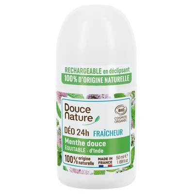 Douce Nature Déodorant bille Menthe Cosmebio, 50ml