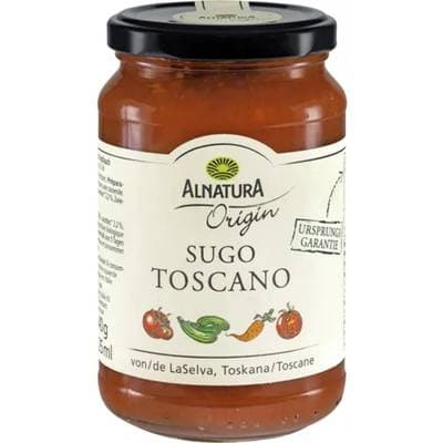 Alnatura Sauce tomate aux courgettes et à l'ail bio- Sugo Toscano en bocal, 340g