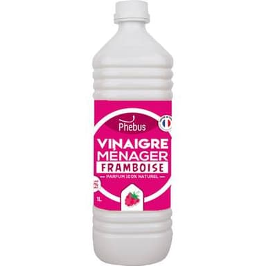 Phébus Vinaigre de nettoyage surpuissant 9°5 parfum framboise, 1L
