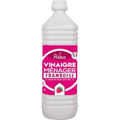Phébus Vinaigre de nettoyage surpuissant 9°5 parfum framboise, 1L