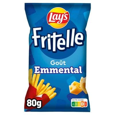 Lay's Fritelle Biscuits Apéritifs Goût Emmental, 80g