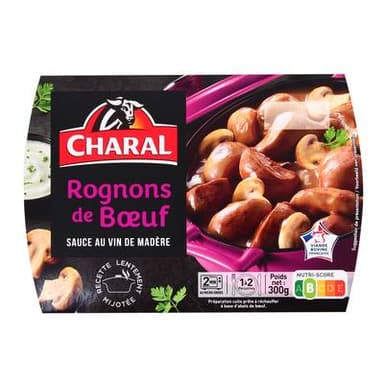 Charal Rognons de Boeuf Sauce au Vin de Madère, 300g