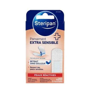 Steripan Pansement extra-sensible - 3 formats, 20 pièces
