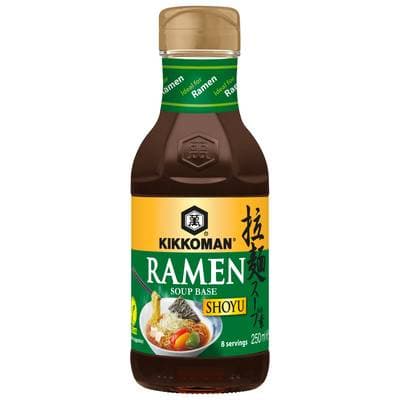 Kikkoman Base de soupe pour Ramen Shoyu en flacon, 25cl