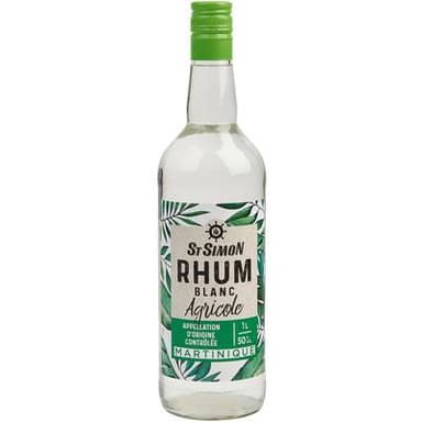 St Simon Rhum blanc Martinique 50°, 1L