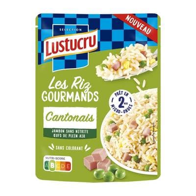 Lustucru Riz Express Cantonais Micro-ondes, 220g