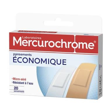 Mercurochrome Pansements économique, 20  pièces