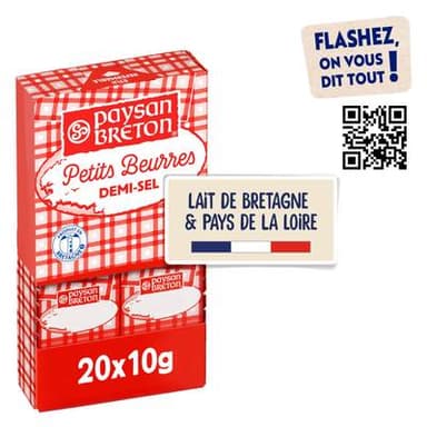 Paysan Breton Petits Beurres Demi Sel, 20x10g