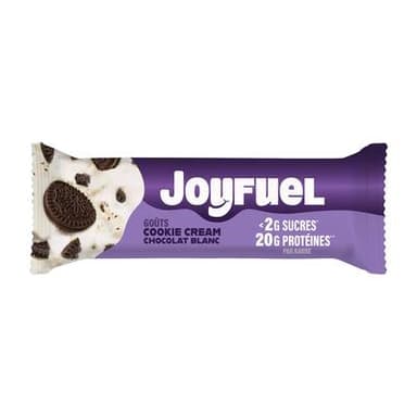 Joyfuel Barre protéinée Chocolat Blanc et Cookie Cream, 55g