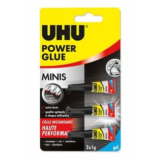 Uhu Minis colles power glue gel, 3x1g