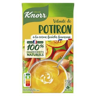 Knorr & La Potagère Soupe Velouté de Potiron à la Crème Fraîche, 1L