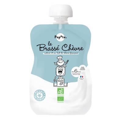 3760262842004 - Popote - Brassé Lait de Chèvre Bio Gourde Dès 6 Mois