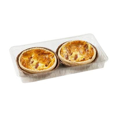 3181580262204 - Qualité Traiteur - 2 Quiches Lorraines Individuelles 2x140g