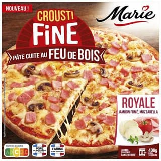 Marie Pizza royale cuite au feu de bois, 400g