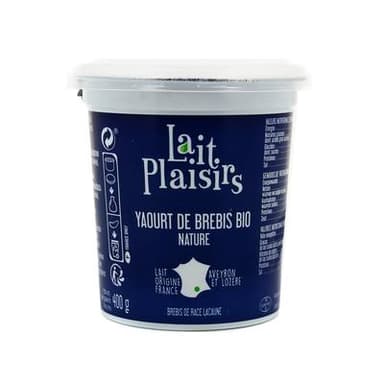 Lait Plaisirs Yaourt bio de brebis, 400g