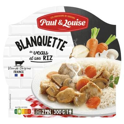 Paul & Louise Blanquette de Veau et son riz, 300g