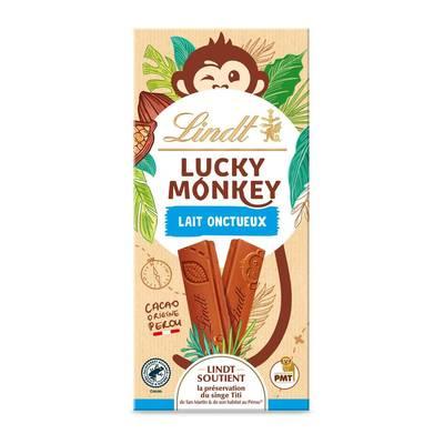 Lindt - Chocolat au Lait Onctueux Lucky Monkey