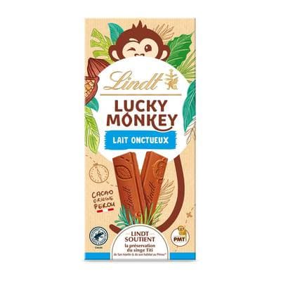 Lindt Chocolat au Lait Onctueux Lucky Monkey, 100g