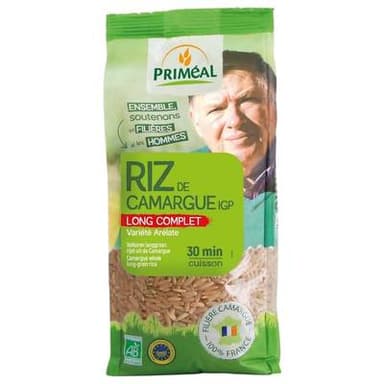 Priméal Riz Long Complet de Camargue IGP Bio, 500g