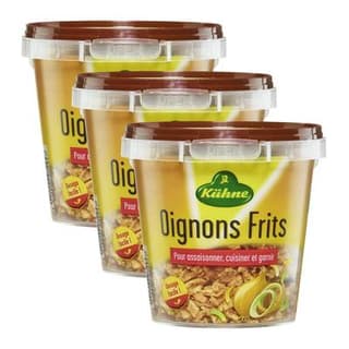 Kühne Oignons frits, Lot de 3x100g
