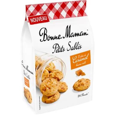 Bonne Maman Petits sablés caramel beurre salé x24, 250g