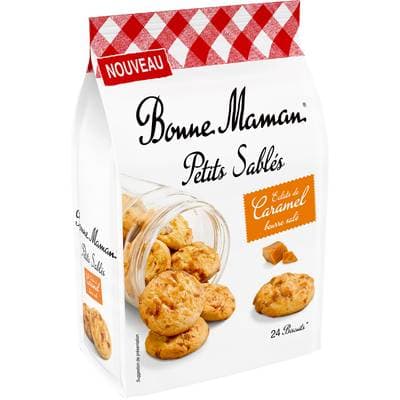 Bonne Maman Petits sablés caramel beurre salé x24, 250g