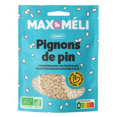 Max et Méli Pignons de pin bio, 125g