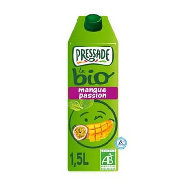 Pressade Nectar mangue passion bio, 1,5L
