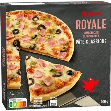 Auchan Pizza royale cuite sur pierre, 400g